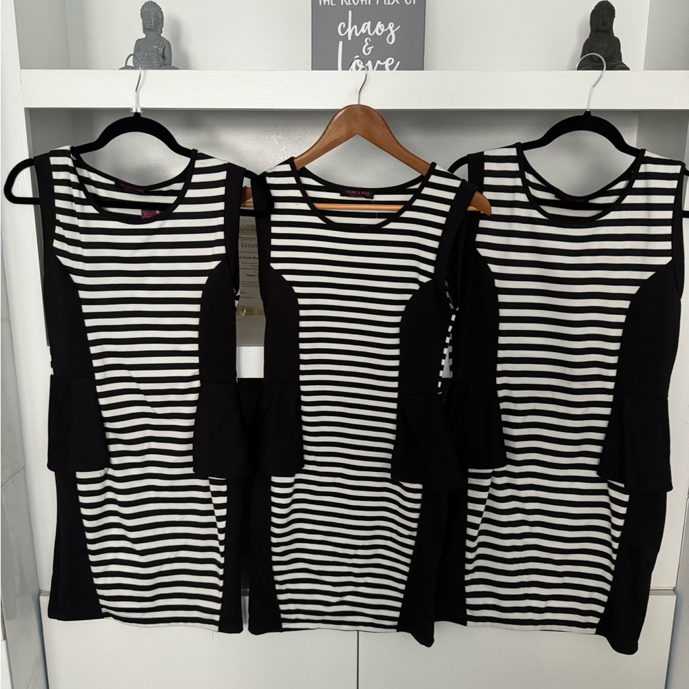 Stripe dresses 3 PACK